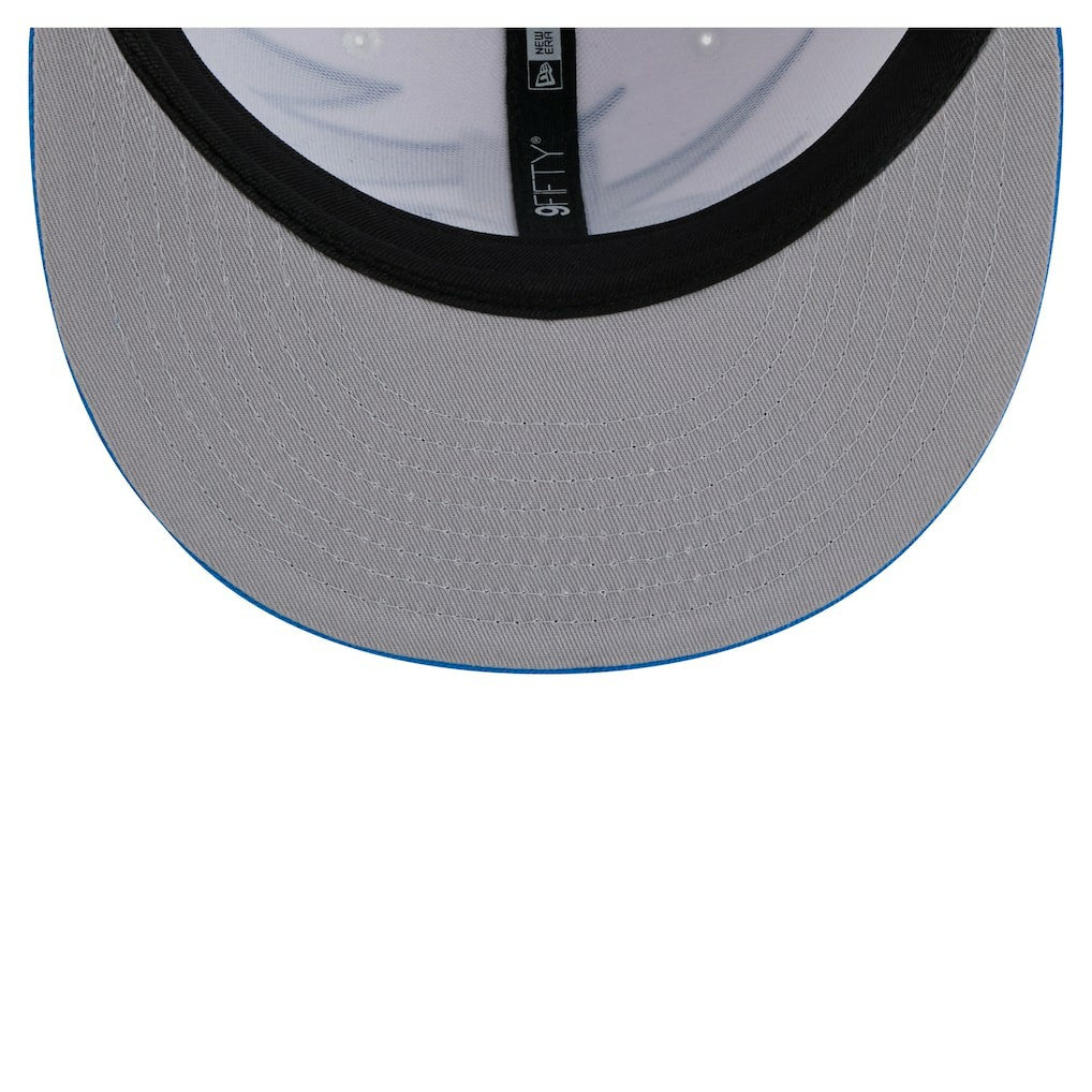 Detroit Lions New Era Throwback Jagged 9FiFTY Snapback Hat - Blue online