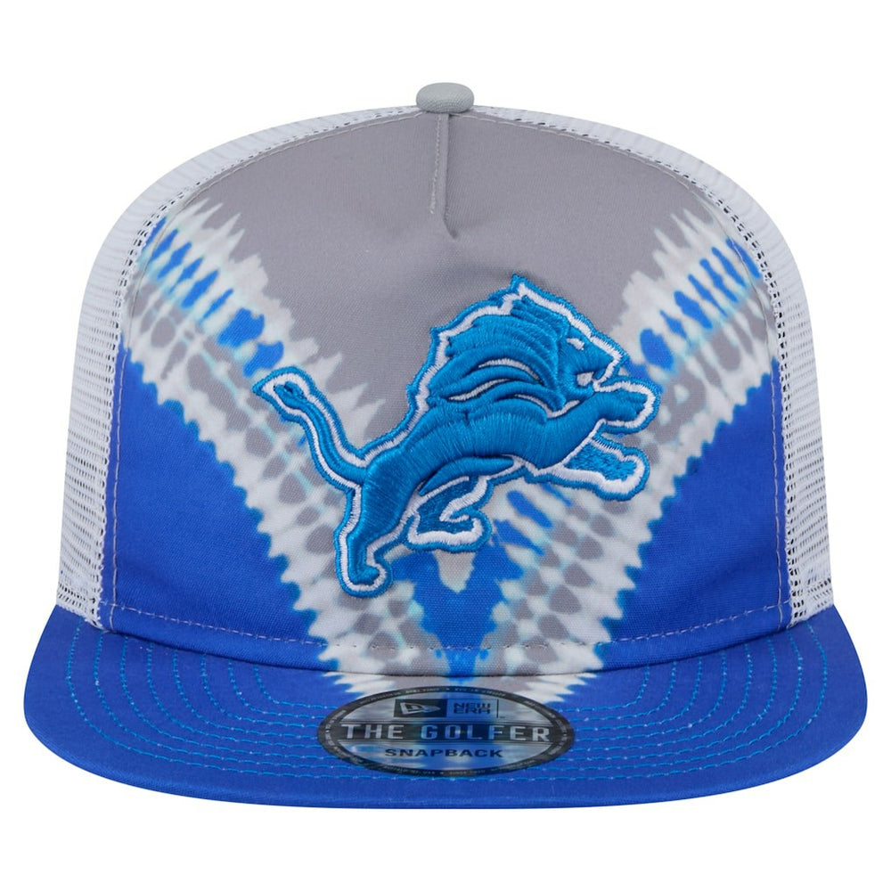 Detroit Lions New Era Throwback Dye Golfer Snapback Hat - Gray/Blue for sale