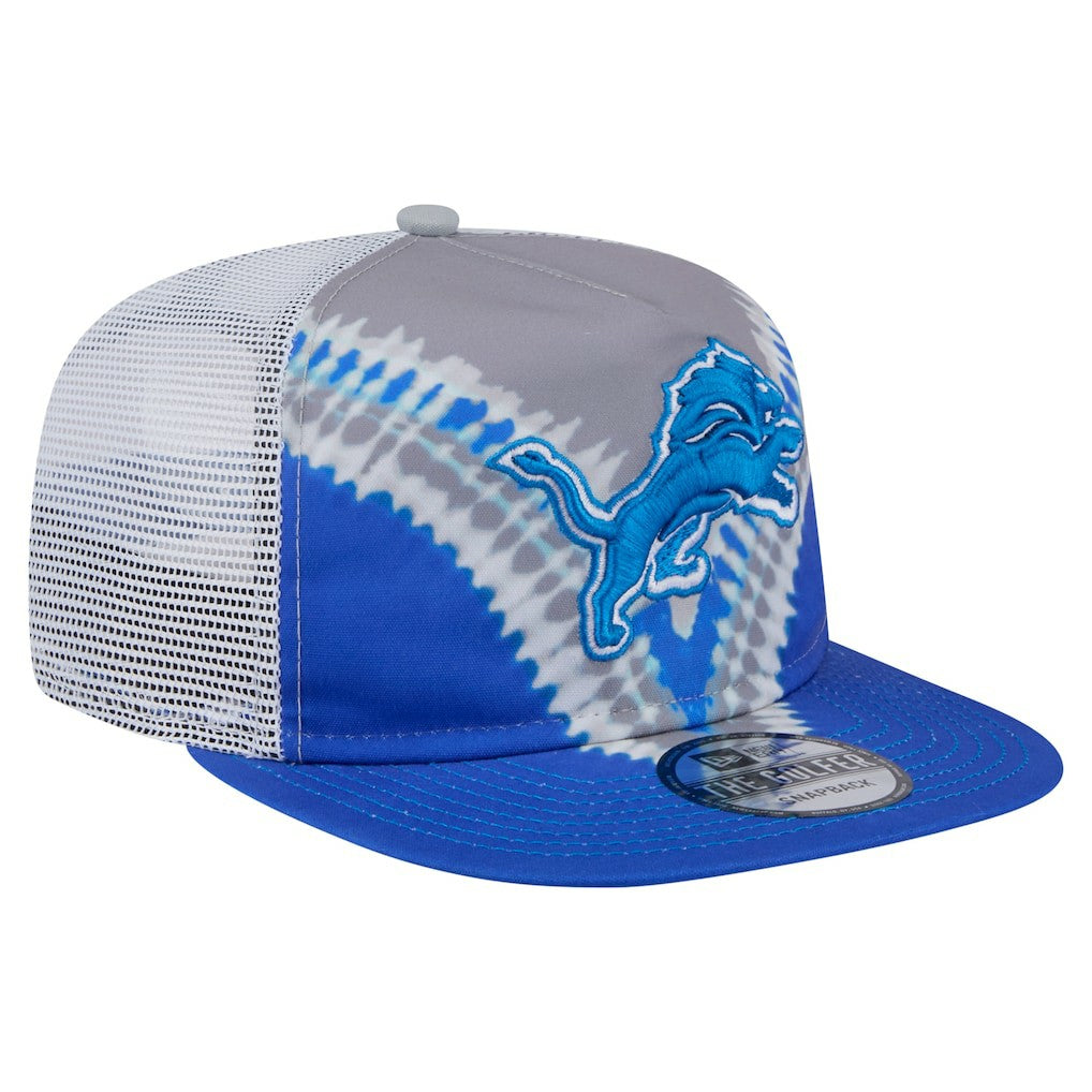 Detroit Lions New Era Throwback Dye Golfer Snapback Hat - Gray/Blue for sale