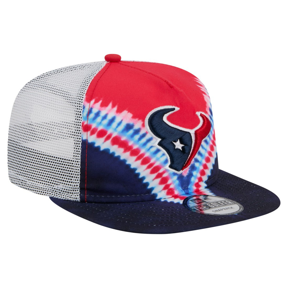 Houston Texans New Era Throwback Dye Golfer Snapback Hat - Red/Navy for sale