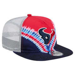 Houston Texans New Era Throwback Dye Golfer Snapback Hat - Red/Navy for sale