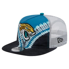 Jacksonville Jaguars New Era Throwback Dye Golfer Snapback Hat - Teal/Black sale