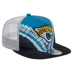 Jacksonville Jaguars New Era Throwback Dye Golfer Snapback Hat - Teal/Black sale