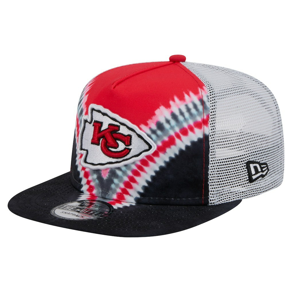 Kansas City Chiefs New Era Throwback Dye Golfer Snapback Hat - Red/Black sale