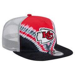 Kansas City Chiefs New Era Throwback Dye Golfer Snapback Hat - Red/Black sale