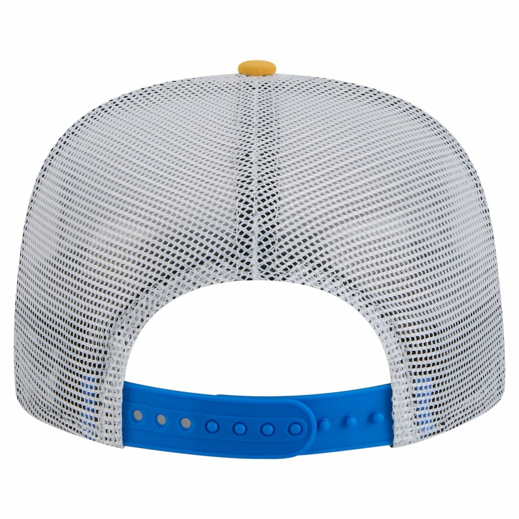 Los Angeles Chargers New Era Throwback Dye Golfer Snapback Hat - Gold/Blue sale