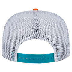 Miami Dolphins New Era Throwback Dye Golfer Snapback Hat - Orange/Aqua on sale
