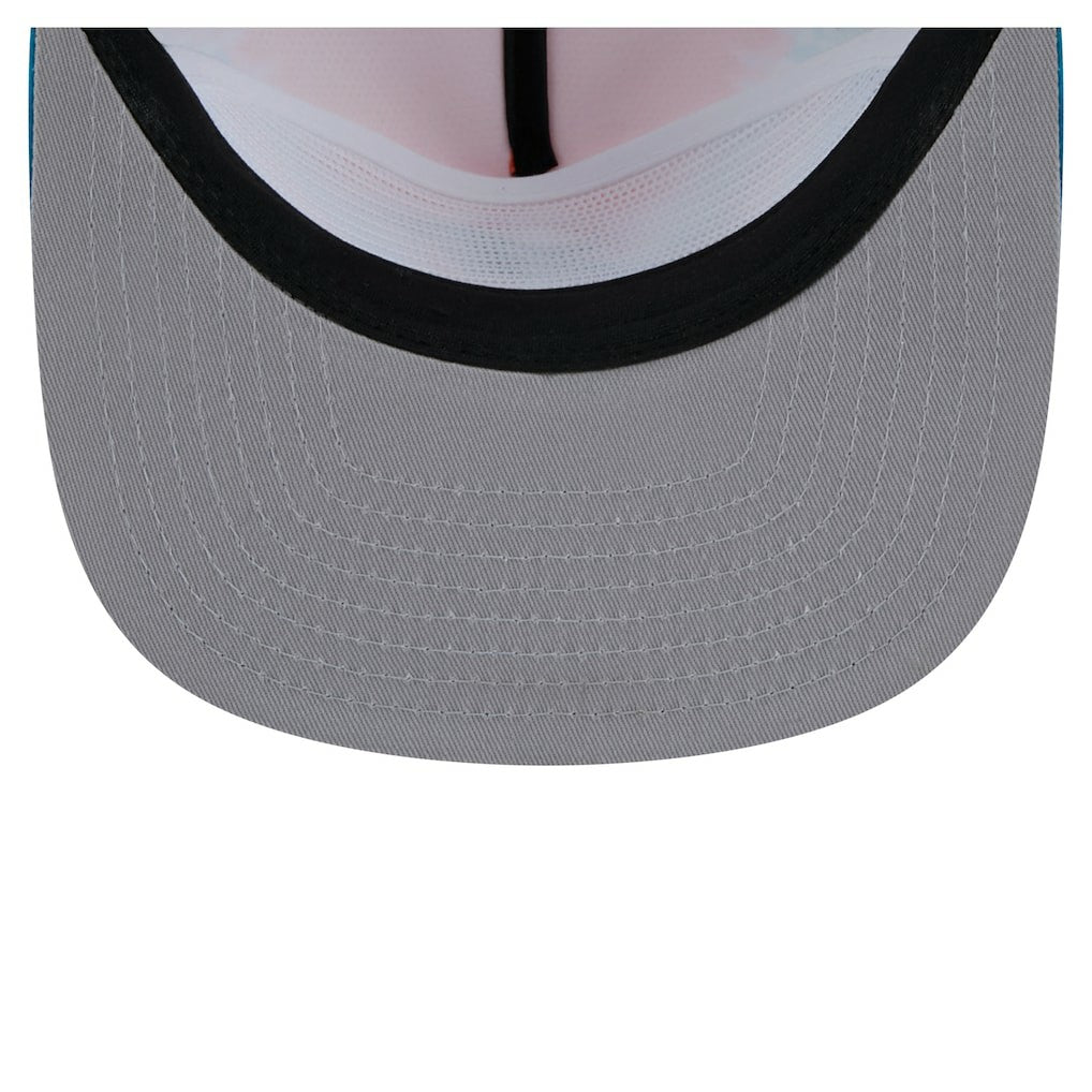 Miami Dolphins New Era Throwback Dye Golfer Snapback Hat - Orange/Aqua on sale