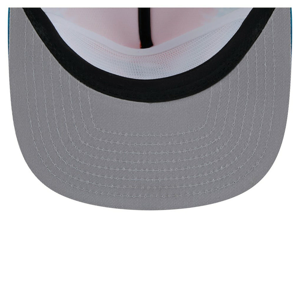 Miami Dolphins New Era Throwback Dye Golfer Snapback Hat - Orange/Aqua on sale