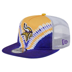Minnesota Vikings New Era Throwback Dye Golfer Snapback Hat - Gold/Purple online