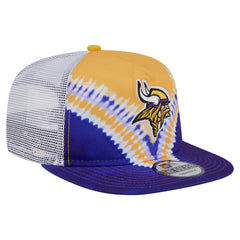 Minnesota Vikings New Era Throwback Dye Golfer Snapback Hat - Gold/Purple online