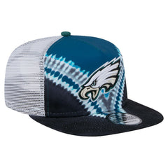 Philadelphia Eagles New Era Throwback Dye Golfer Snapback Hat - Midnight Green/Black discount
