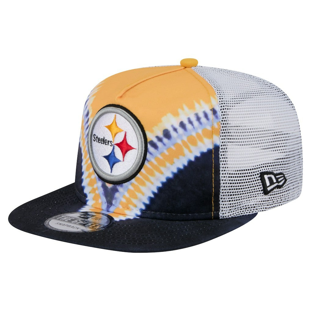Pittsburgh Steelers New Era Throwback Dye Golfer Snapback Hat - Gold/Black online