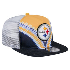 Pittsburgh Steelers New Era Throwback Dye Golfer Snapback Hat - Gold/Black online