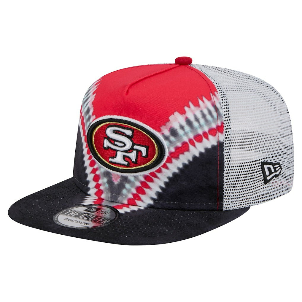 San Francisco 49ers New Era Throwback Dye Golfer Snapback Hat - Scarlet/Black discount