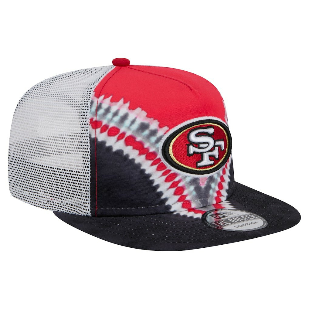 San Francisco 49ers New Era Throwback Dye Golfer Snapback Hat - Scarlet/Black discount