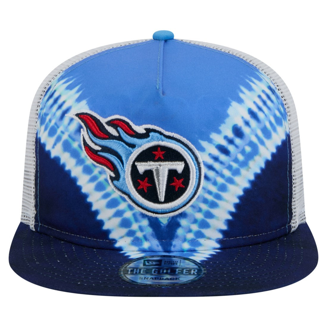 Tennessee Titans New Era Throwback Dye Golfer Snapback Hat - Light Blue/Navy on sale