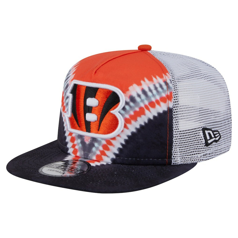 Cincinnati Bengals New Era Throwback Dye Golfer Snapback Hat - Orange/Black for sale