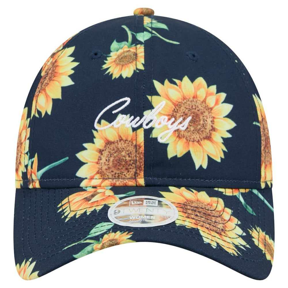Dallas Cowboys New Era Women's Adventure Sunflower 9TWENTY Adjustable Hat - Navy cheap