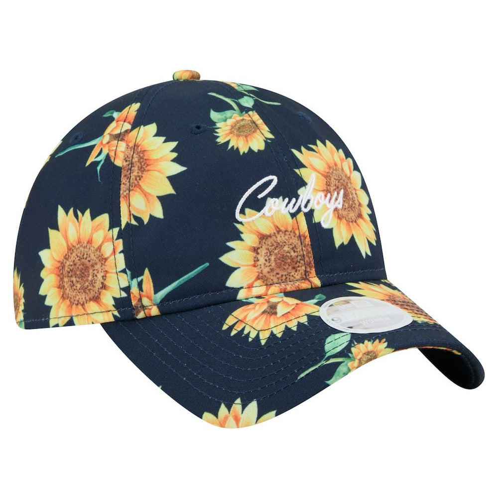 Dallas Cowboys New Era Women's Adventure Sunflower 9TWENTY Adjustable Hat - Navy cheap
