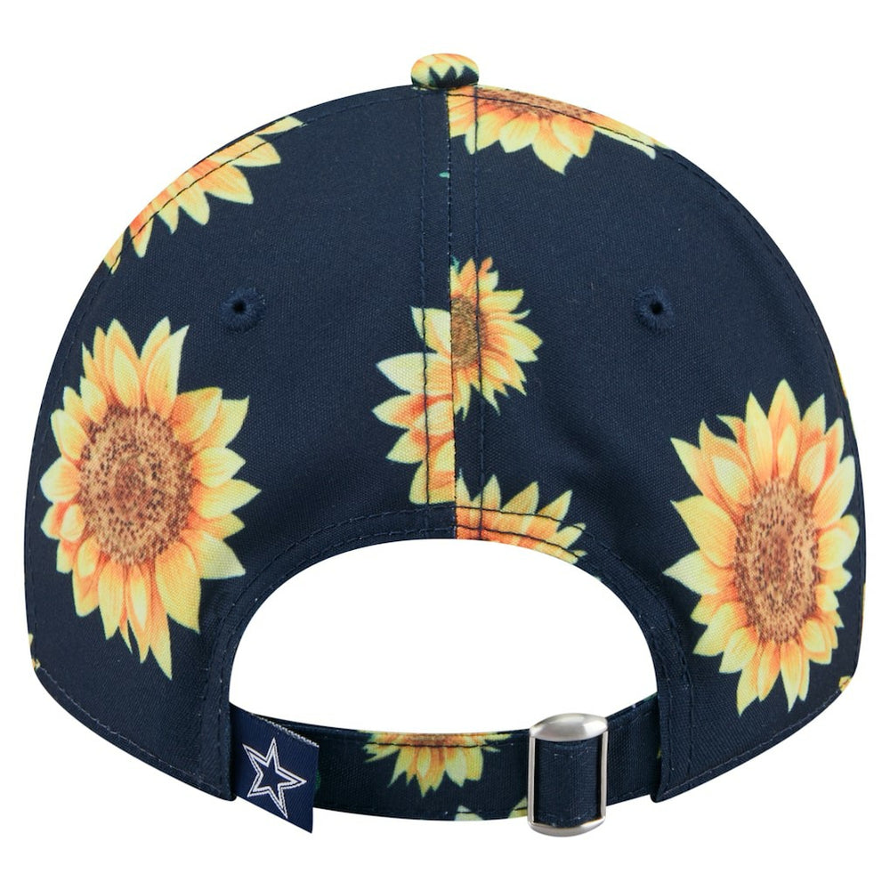 Dallas Cowboys New Era Women's Adventure Sunflower 9TWENTY Adjustable Hat - Navy cheap