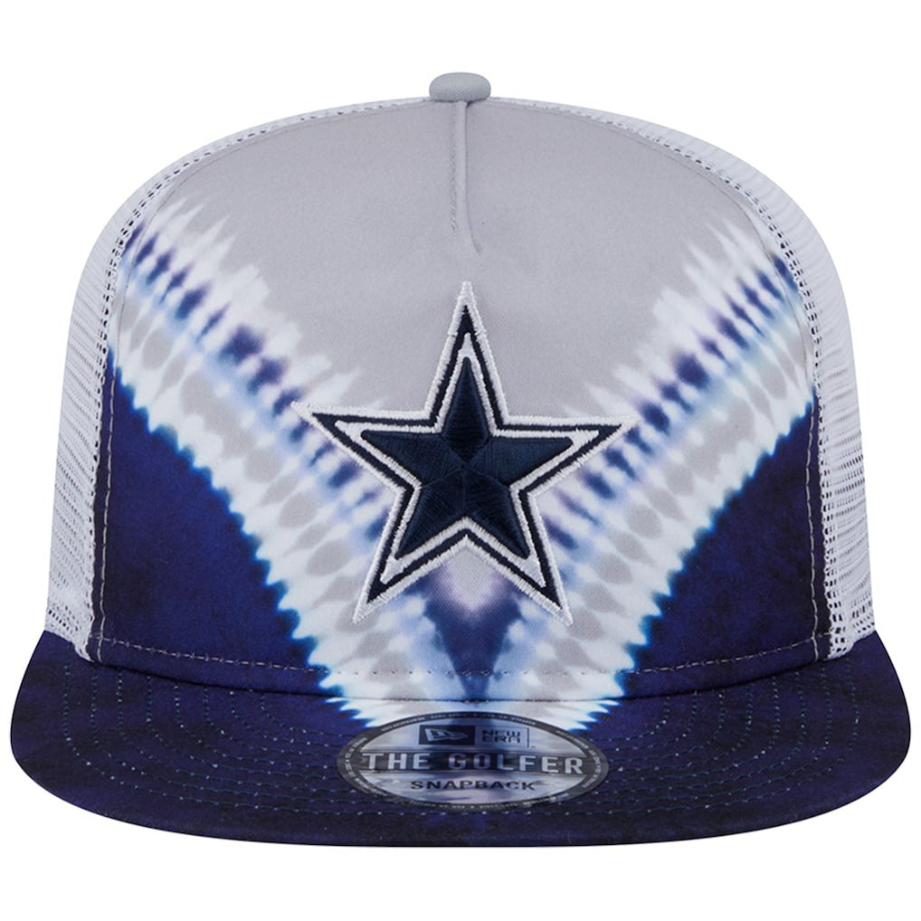 Dallas Cowboys New Era Throwback Dye Golfer Snapback Hat - Gray/Navy outlet