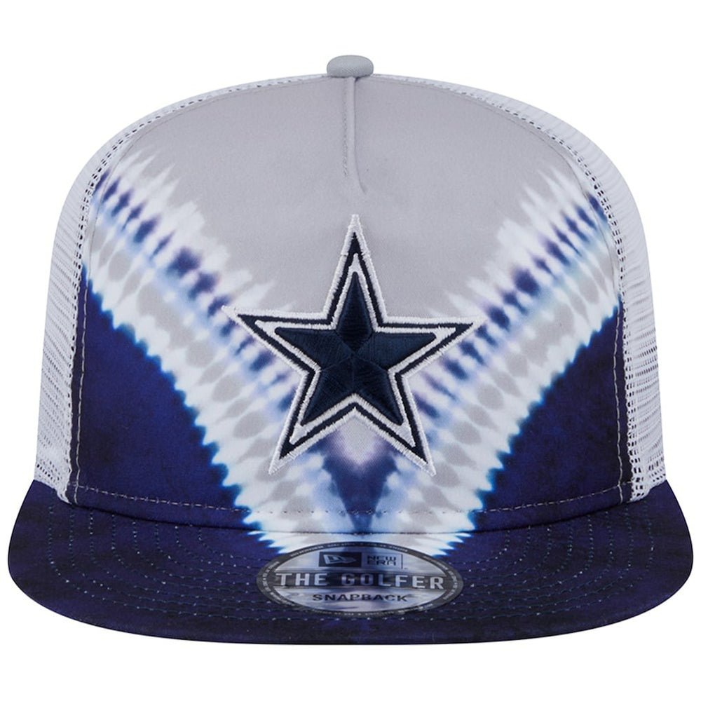 Dallas Cowboys New Era Throwback Dye Golfer Snapback Hat - Gray/Navy outlet
