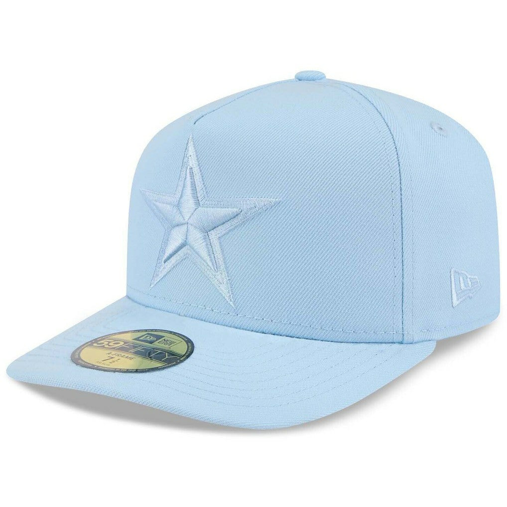 Dallas Cowboys New Era Color Pack A-Frame 59FIFTY Fitted Hat - Light Blue sale