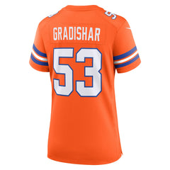 Randy Gradishar Denver Broncos Women's Mile High Collection 1977 Throwback Retired Player Game Jersey - Orange cheap