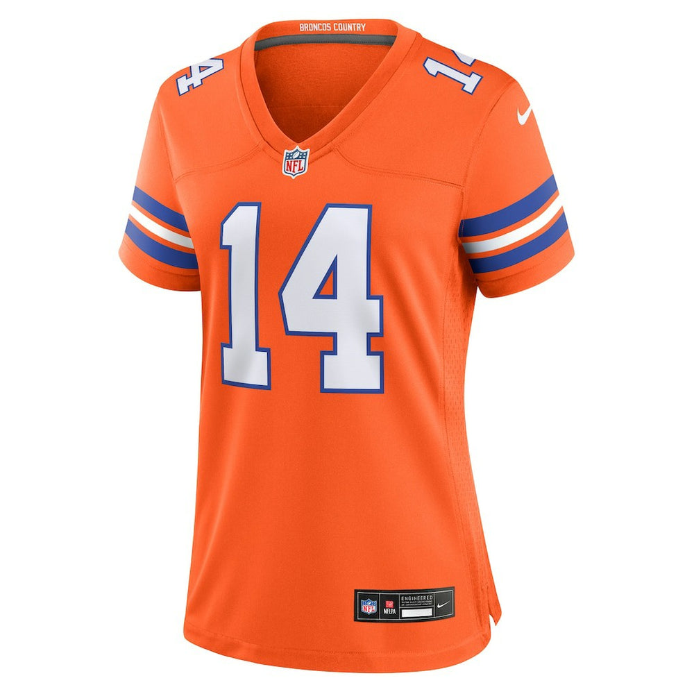 Courtland Sutton Denver Broncos Women's Mile High Collection 1977 Throwback Player Game Jersey - Orange online