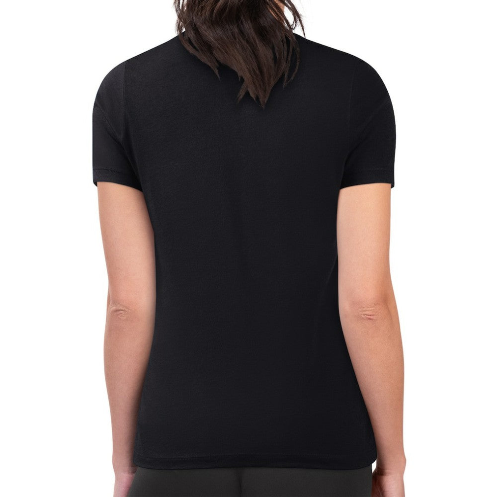 Philadelphia Flyers G-III 4Her by Carl Banks Women's Super-Slim Fit Lightweight Flower Logo T-Shirt - Black T-shirts