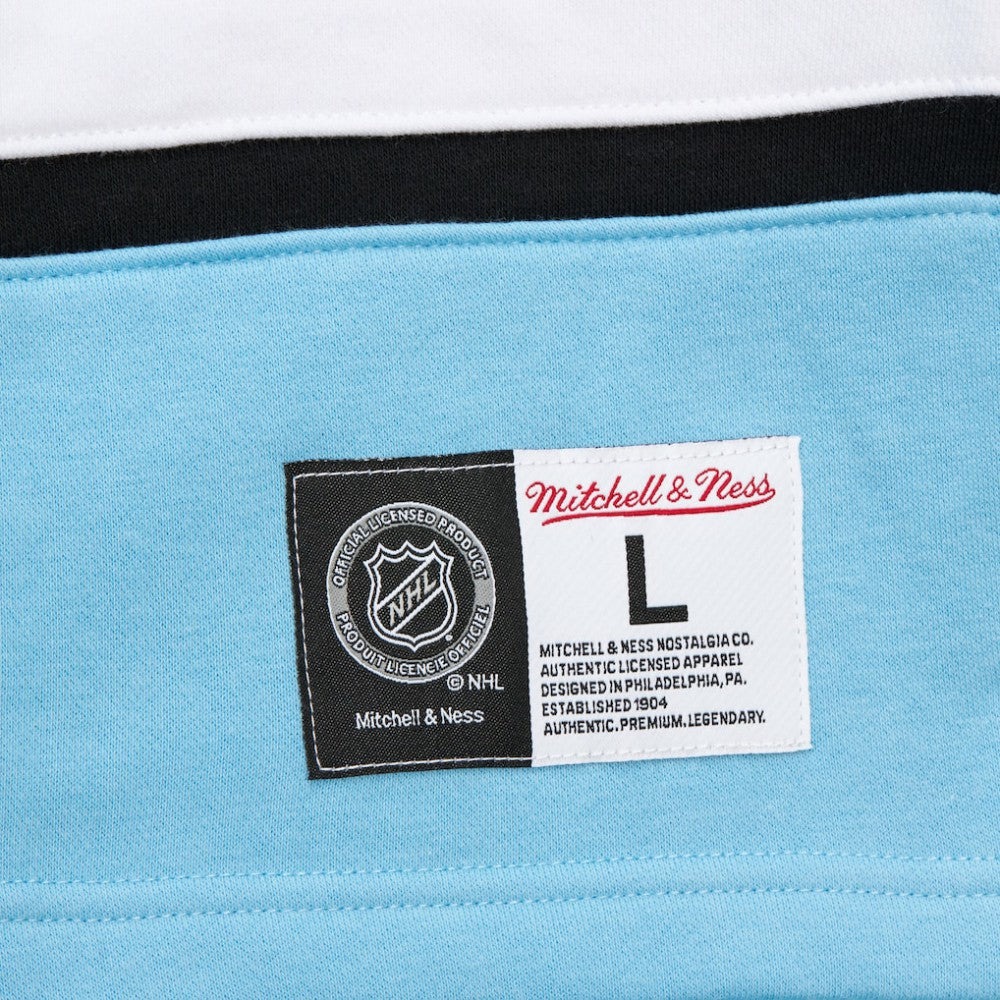 Utah Hockey Club Mitchell & Ness Heritage Lace-Up Pullover Sweatshirt - Black Sweatshirts