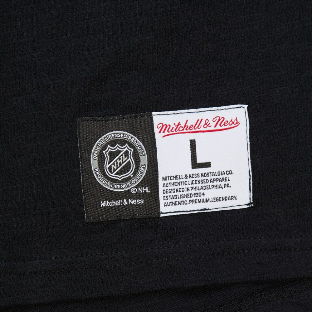 Utah Hockey Club Mitchell & Ness Legendary Slub Long Sleeve Raglan T-Shirt - Black/Light Blue T-shirts