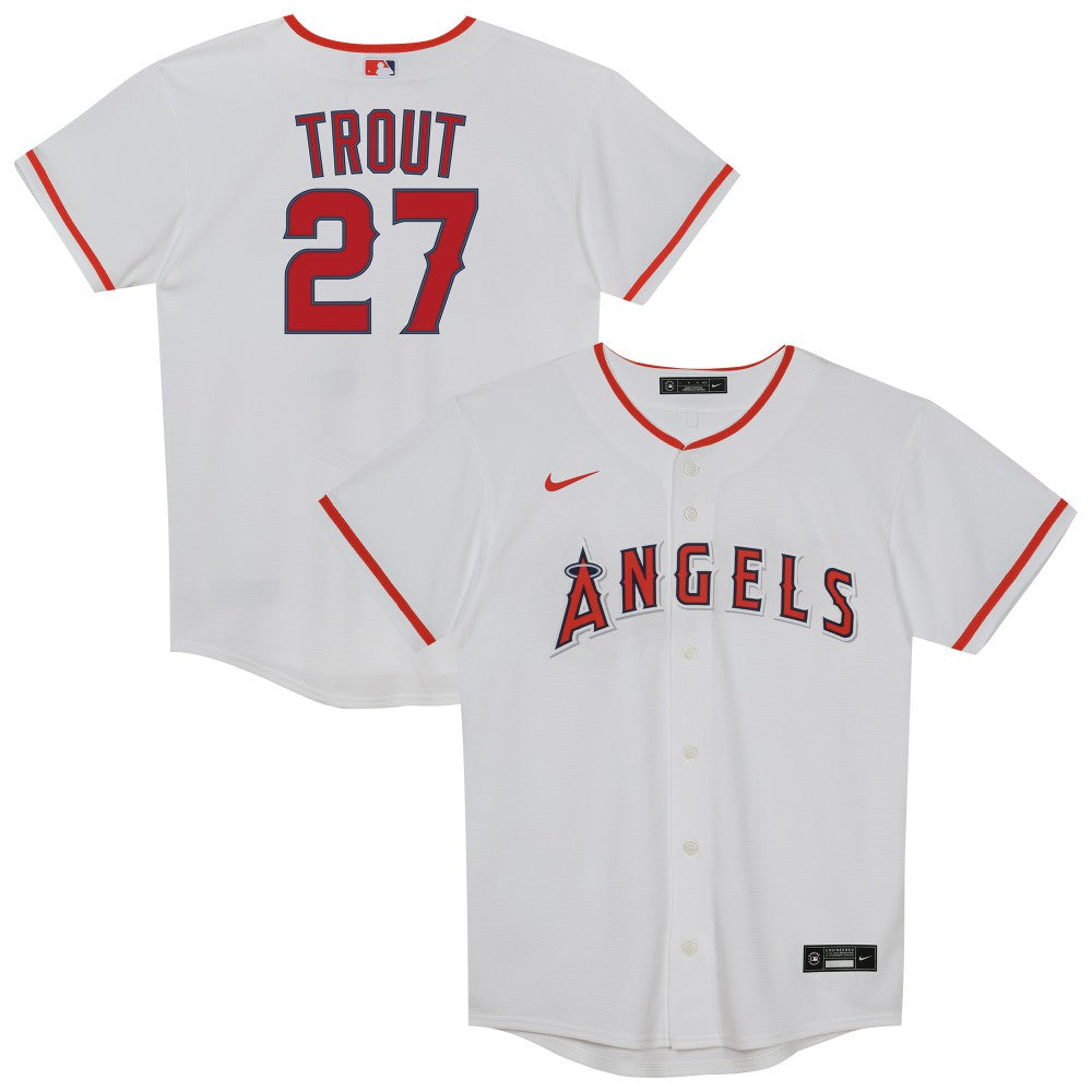 Mike Trout Los Angeles Angels Preschool Home Replica Player Jersey White