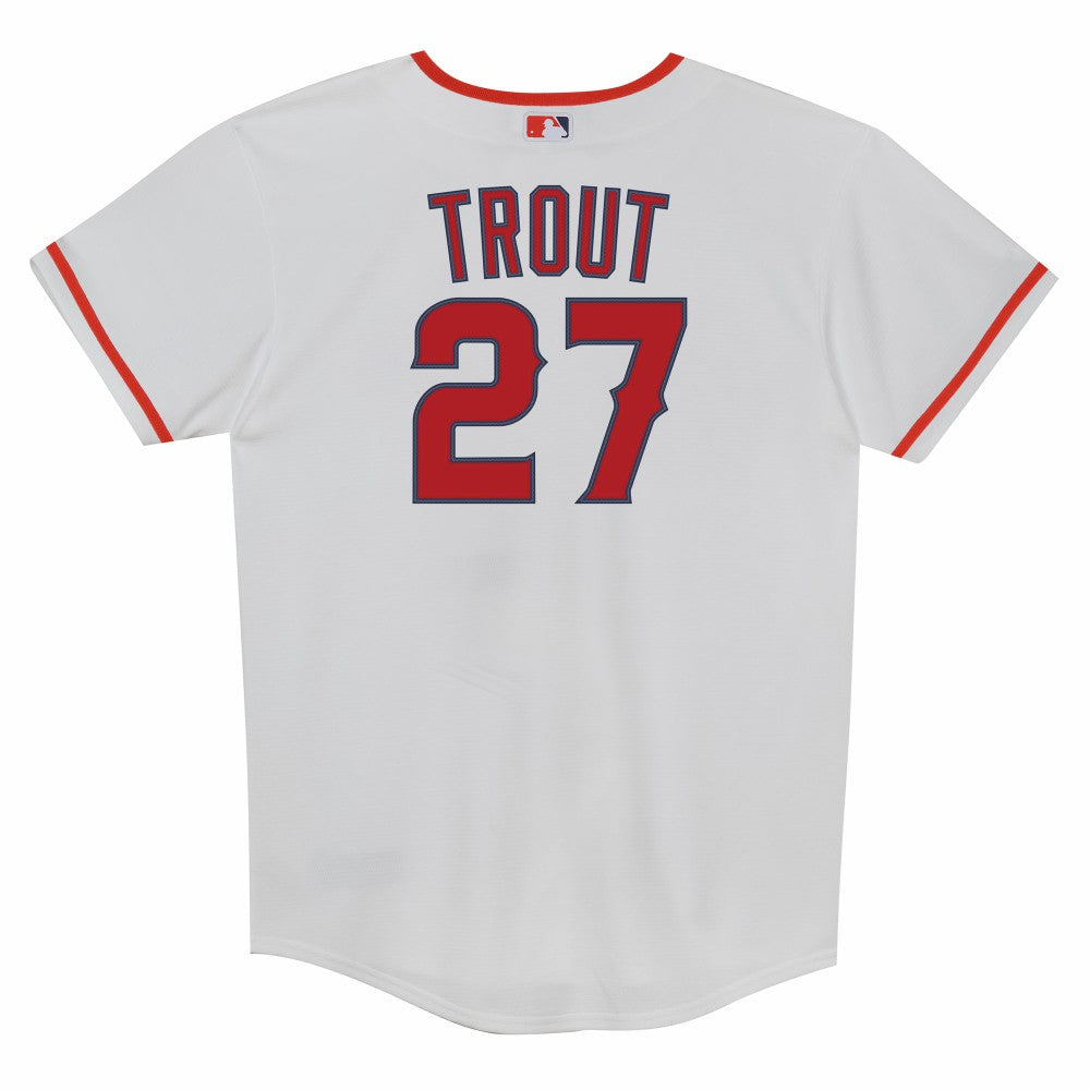 Mike Trout Los Angeles Angels Preschool Home Replica Player Jersey White