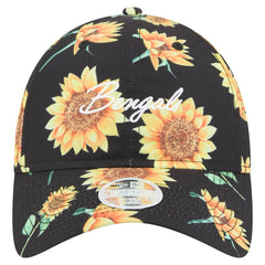 Cincinnati Bengals New Era Women's Adventure Sunflower 9TWENTY Adjustable Hat - Black discount