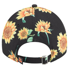 Cincinnati Bengals New Era Women's Adventure Sunflower 9TWENTY Adjustable Hat - Black discount