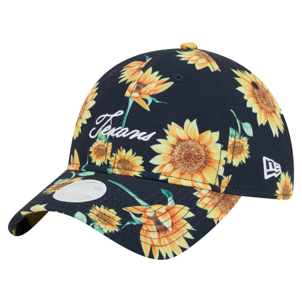 Houston Texans New Era Women's Adventure Sunflower 9TWENTY Adjustable Hat - Navy online