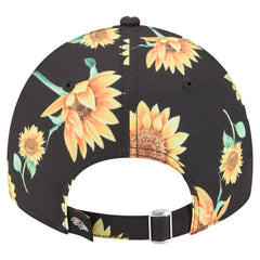 Baltimore Ravens New Era Women's Adventure Sunflower 9TWENTY Adjustable Hat - Black cheap