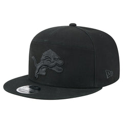 Detroit Lions New Era Adventure Canvas Split Panel 9FIFTY Snapback Hat - Black cheap