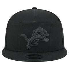 Detroit Lions New Era Adventure Canvas Split Panel 9FIFTY Snapback Hat - Black cheap