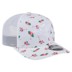 Miami Dolphins New Era Adventure Flamingo Pattern 9SEVENTY Stretch-Snap Hat - White discount