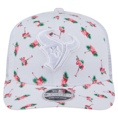 Houston Texans New Era Adventure Flamingo Pattern 9SEVENTY Stretch-Snap Hat - White discount