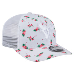 Houston Texans New Era Adventure Flamingo Pattern 9SEVENTY Stretch-Snap Hat - White discount