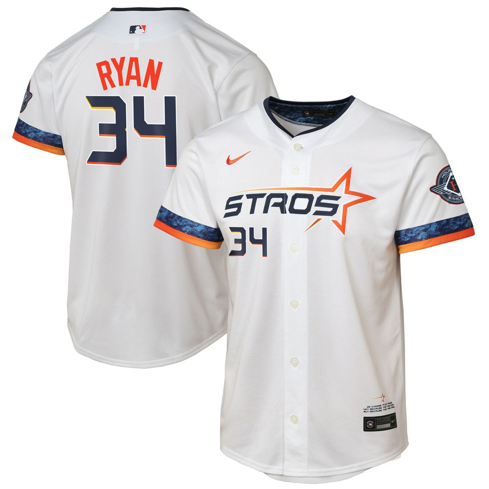 Nolan Ryan Houston Astros Youth 2025 City Connect Limited Player Jersey White