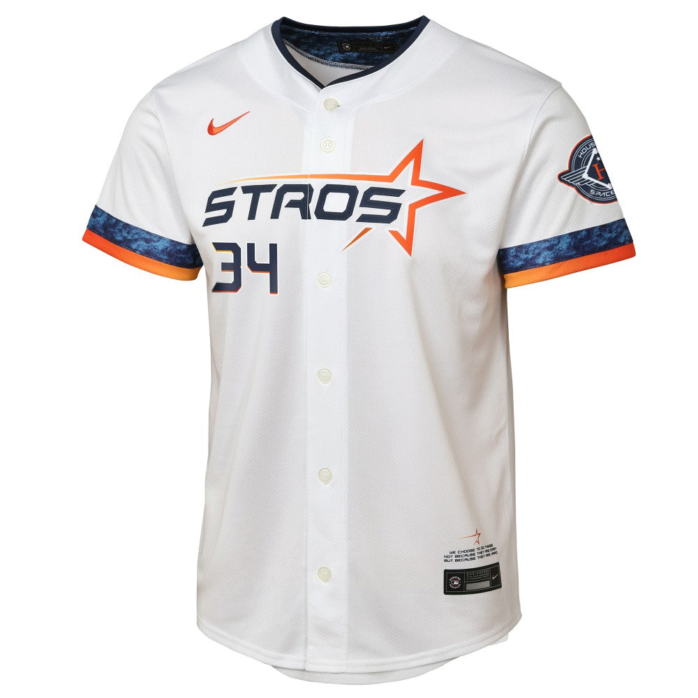 Nolan Ryan Houston Astros Youth 2025 City Connect Limited Player Jersey White