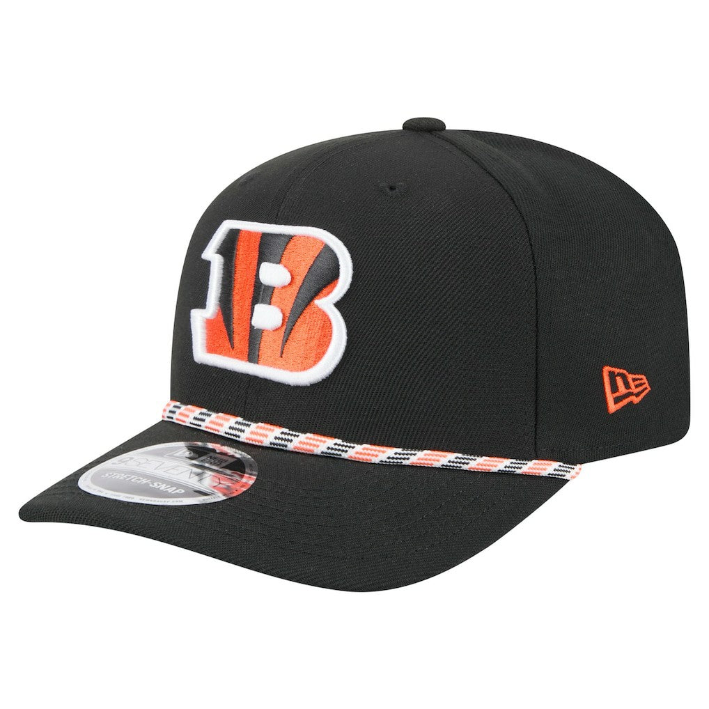 Cincinnati Bengals New Era Gameday Multi Rope 9SEVENTY Stretch-Snap Hat - Black discount