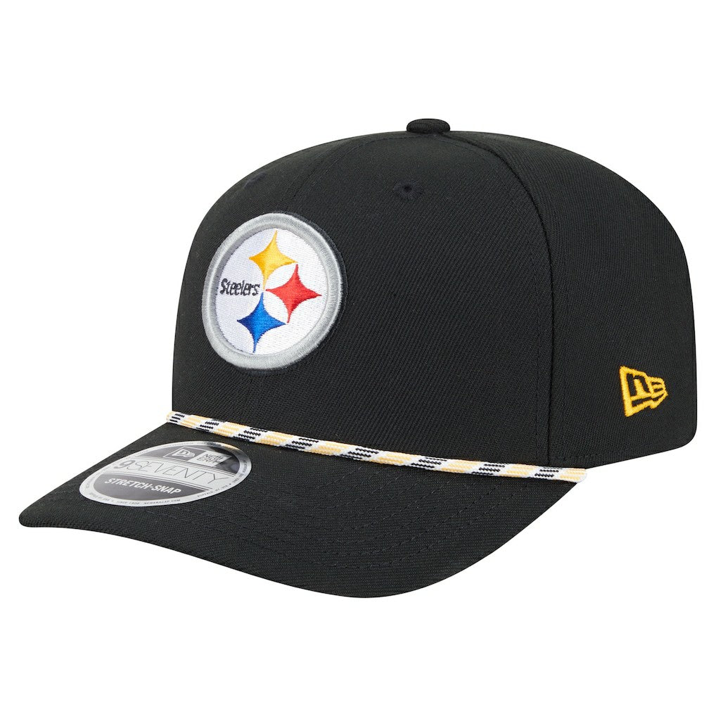 Pittsburgh Steelers New Era Gameday Multi Rope 9SEVENTY Stretch-Snap Hat - Black discount