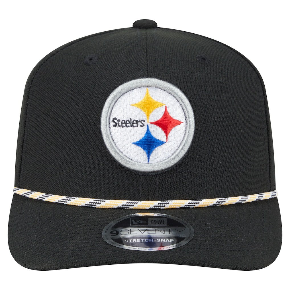 Pittsburgh Steelers New Era Gameday Multi Rope 9SEVENTY Stretch-Snap Hat - Black discount