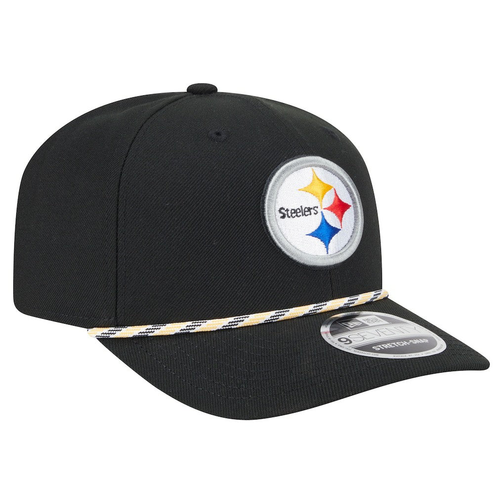Pittsburgh Steelers New Era Gameday Multi Rope 9SEVENTY Stretch-Snap Hat - Black discount